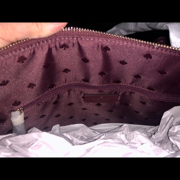 Kate Spade Deep Nova Shimmer Tote and matching Cosmetic Case. - Picture 2 of 7